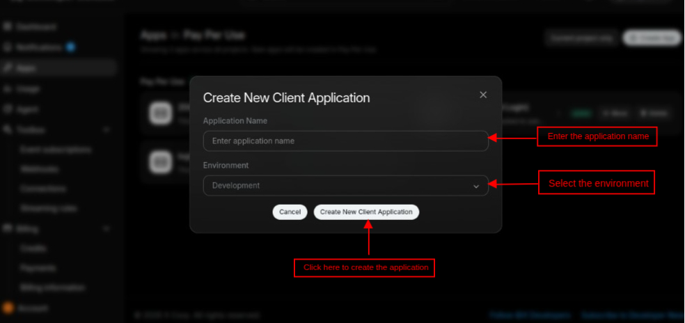 New Client Application