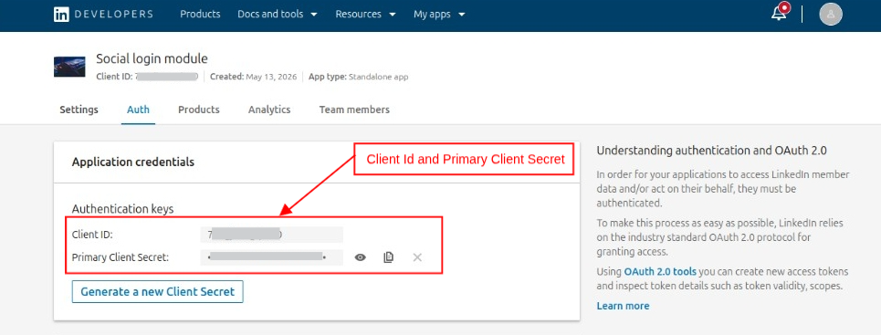 Social Login Module