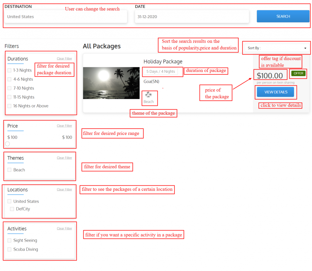 tour package query