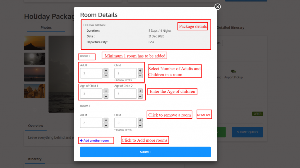 tour package query