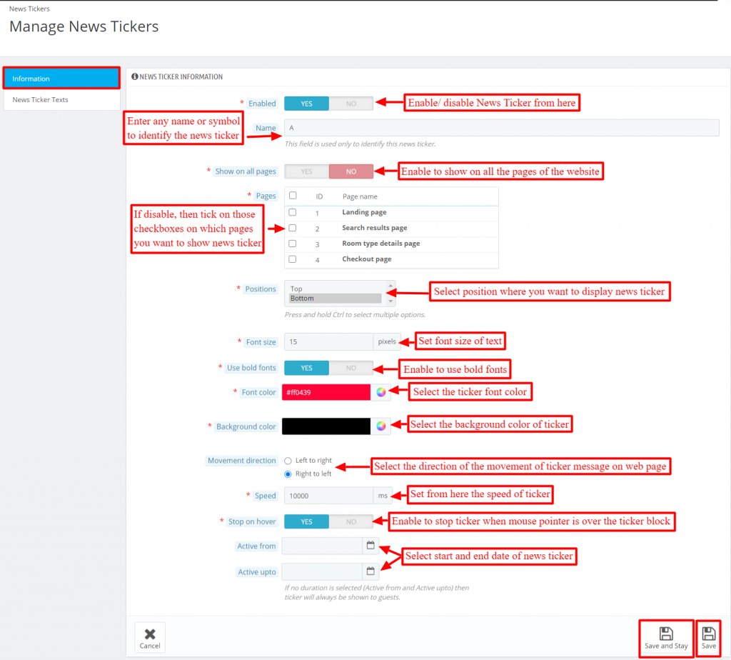 QloApps News Ticker Block