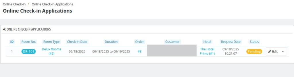 List of online check in applications