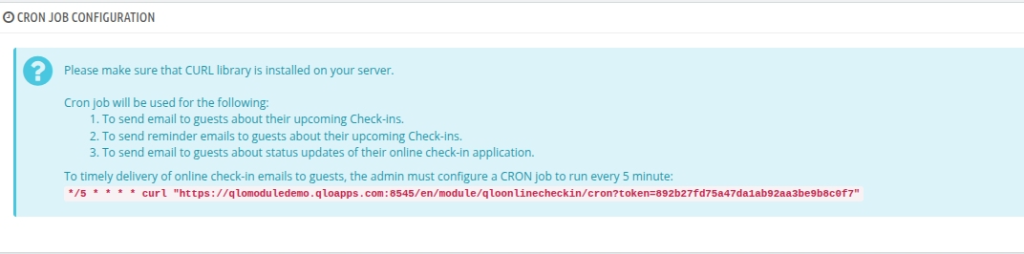 Cron Job Configuration