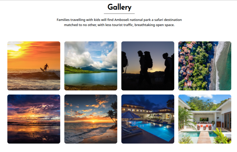QloApps Single Page theme  Gallery
