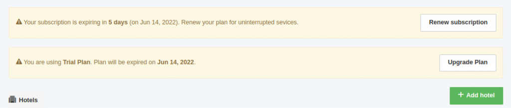 QloApps Channel Manager upgarde plan
