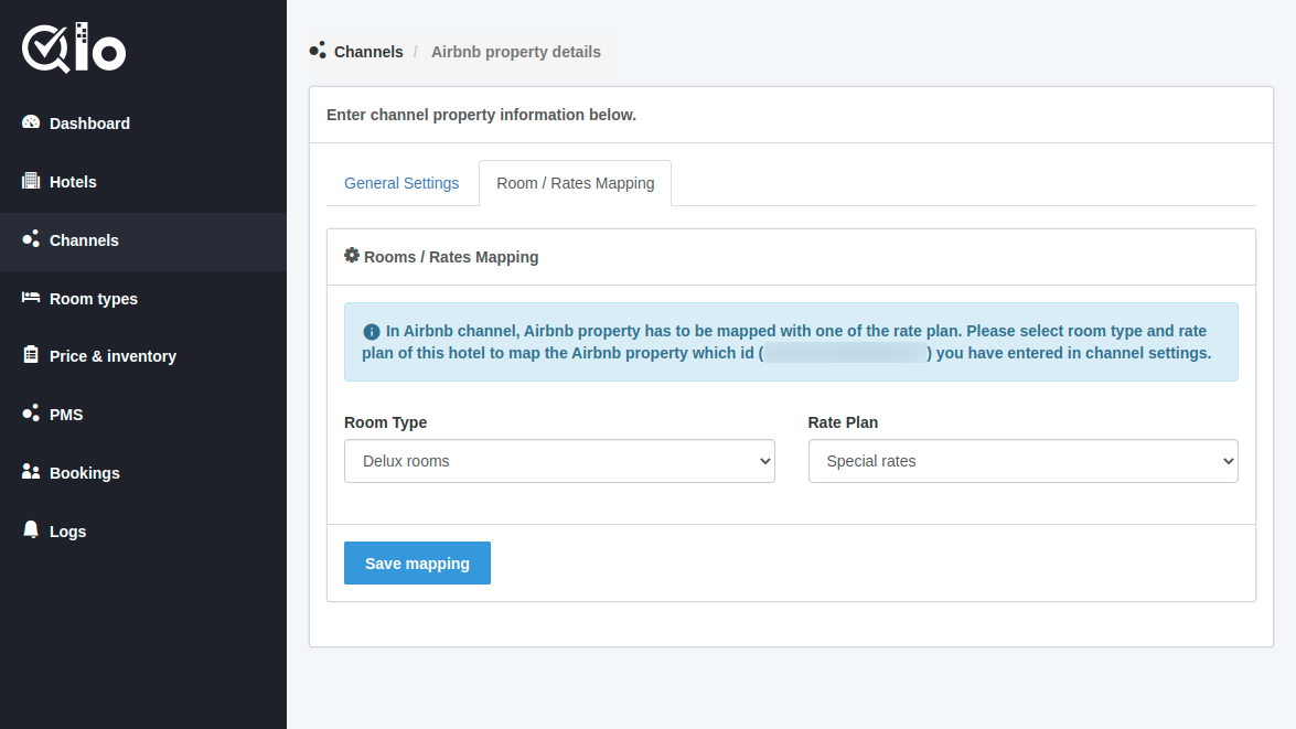 Airbnb channel mapping