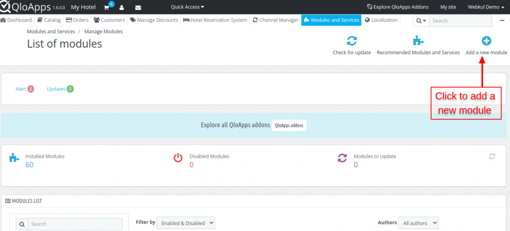 QloApps new module installation 