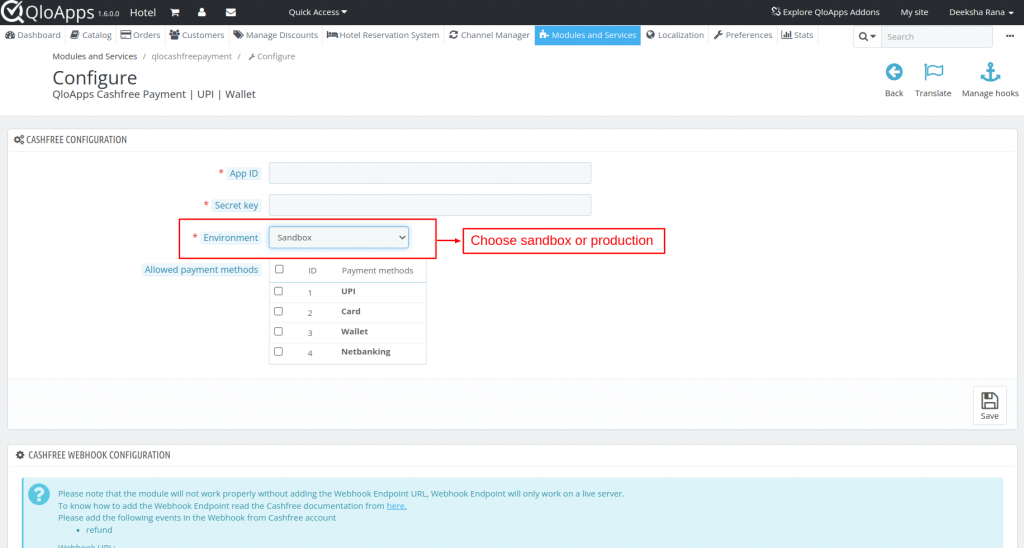 configure