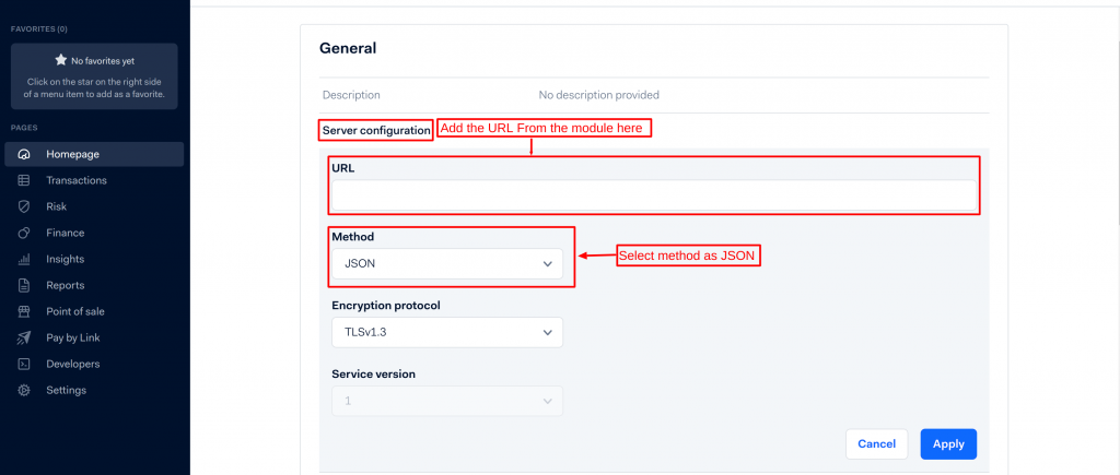 Details page in Adyen Payment 