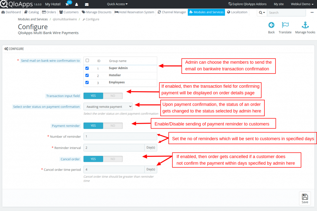 Configure