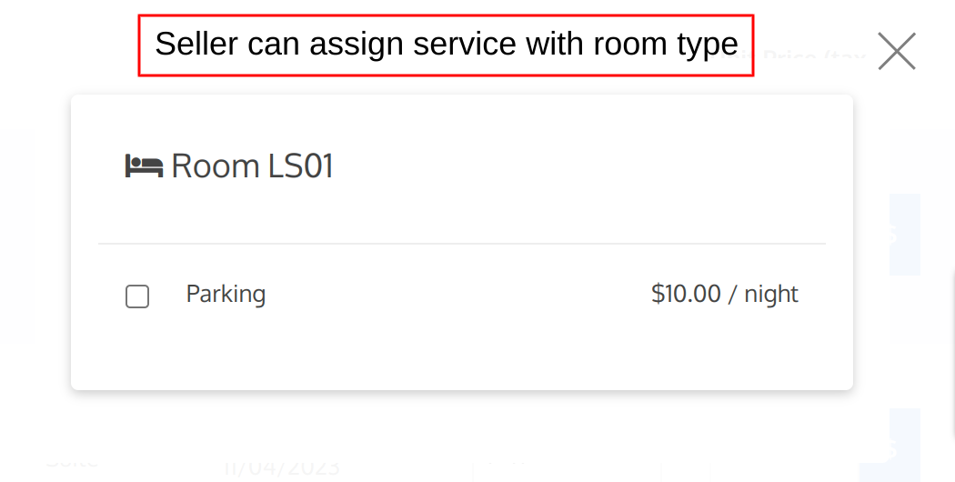 Room Type Service Assignment Option