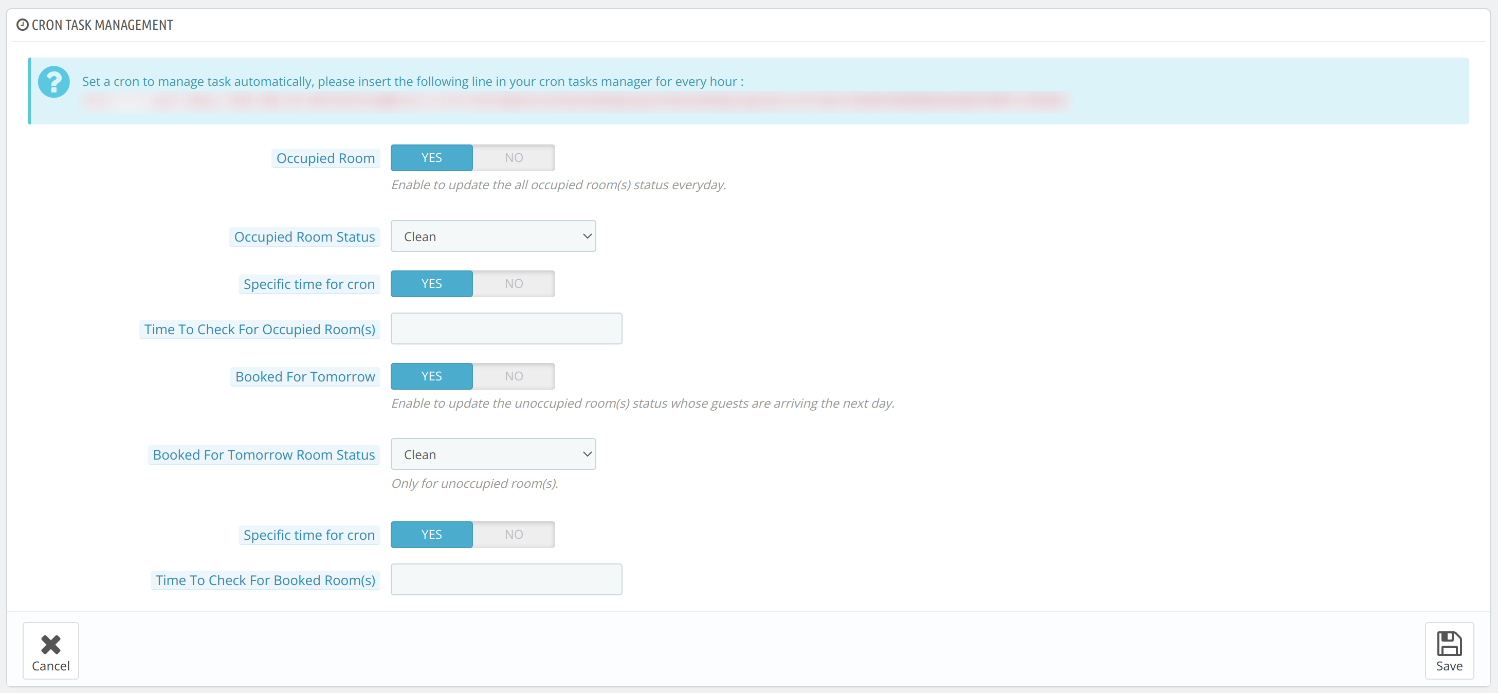 Cron Task Management