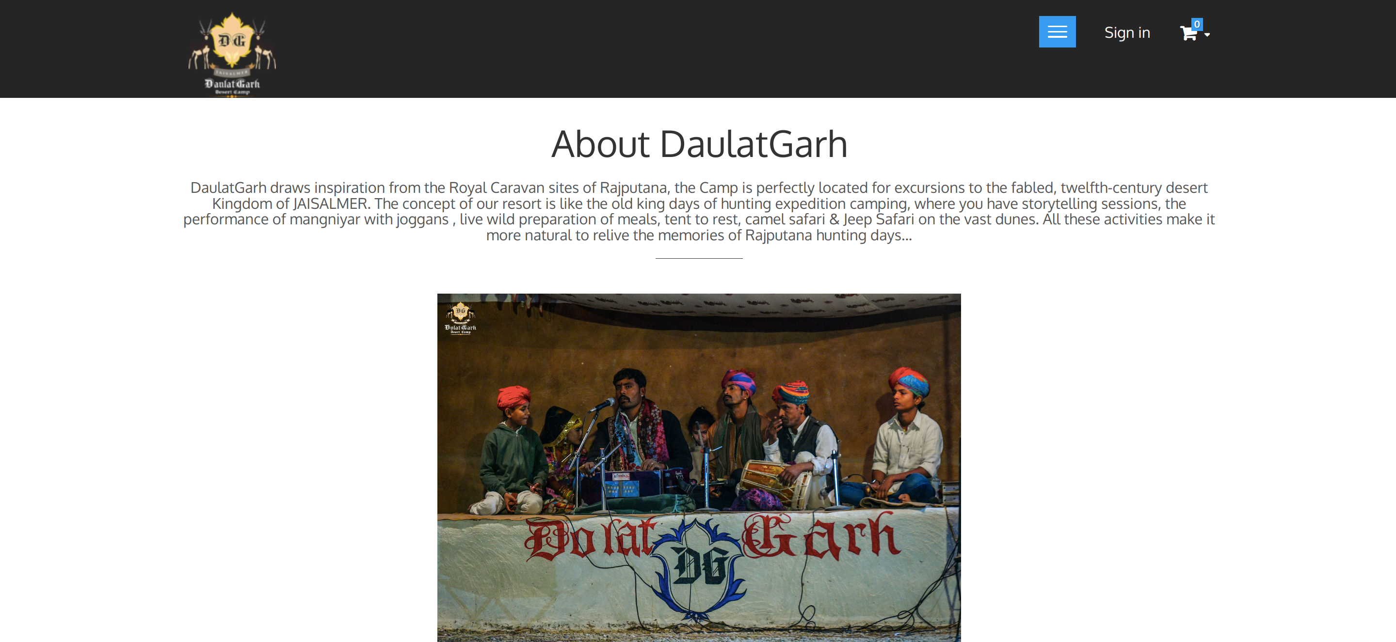 About Daulatgarh Resorts and Camps