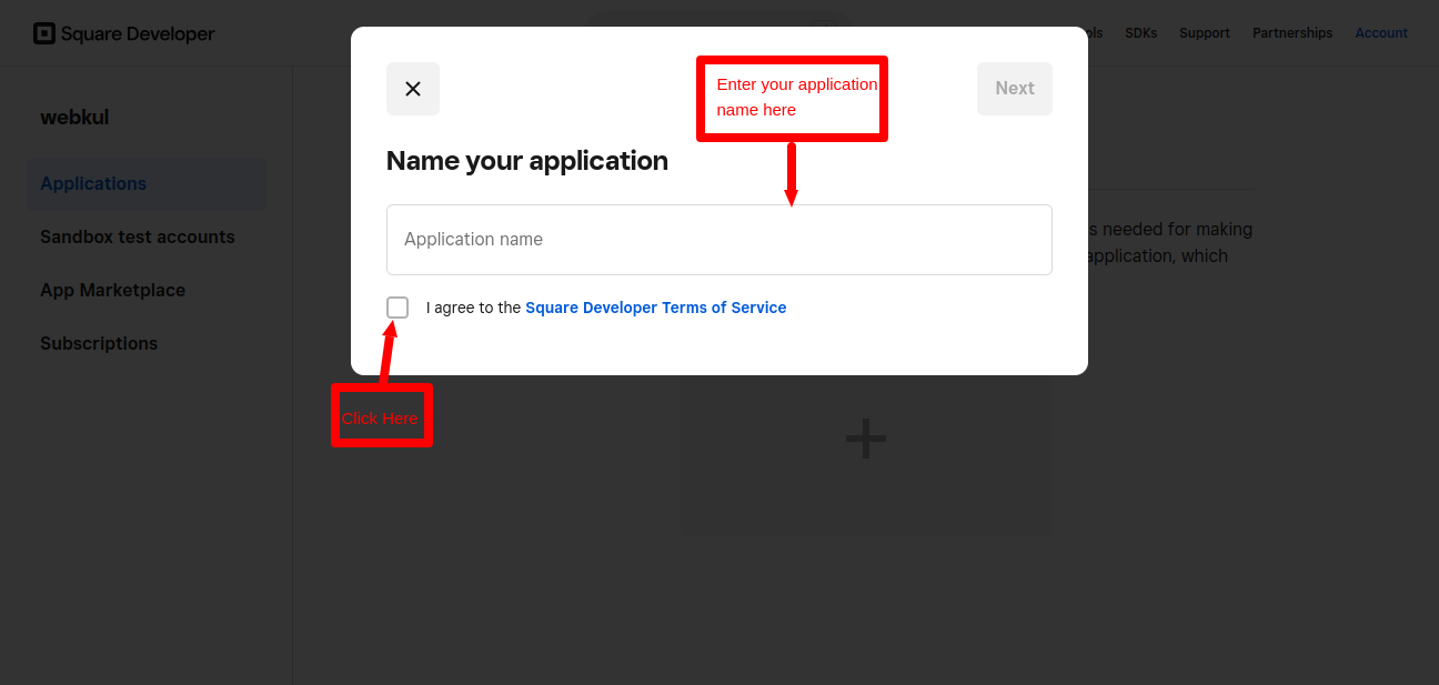 Name of your application