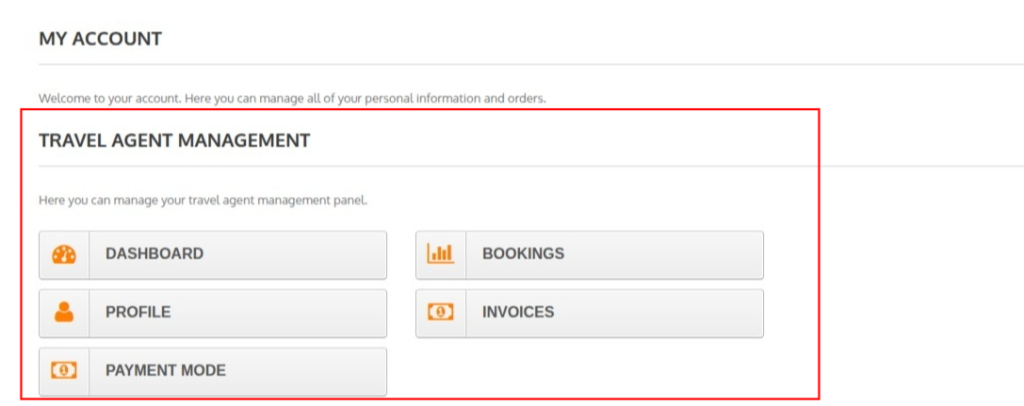Travel agent management
