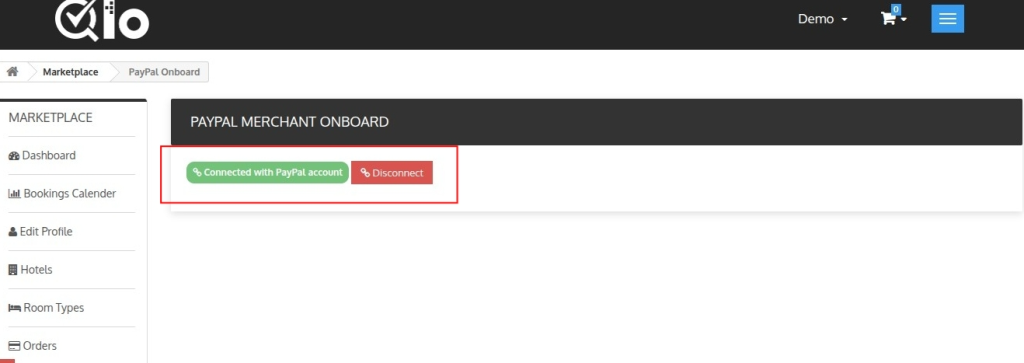 QloApps PayPal paypal merchant onboard status
