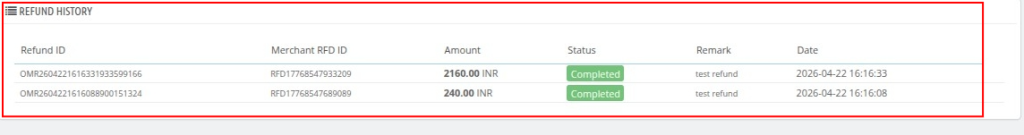 QloApps PhonePe refund history