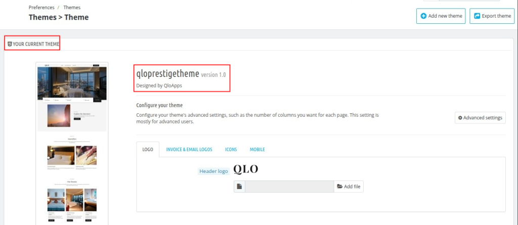 qloapps theme