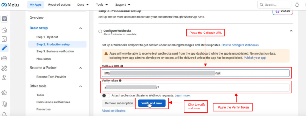 Configure Webhooks