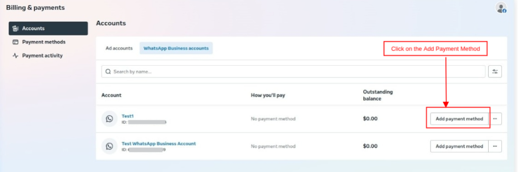 Add Payment Method