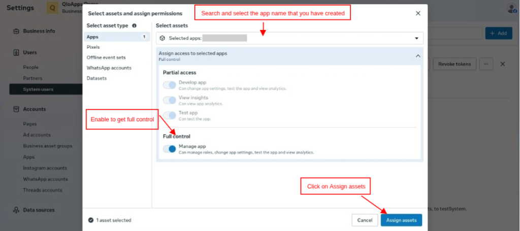 Assign Assests