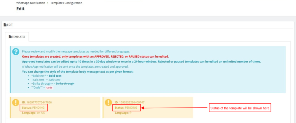 Check In Reminder Template