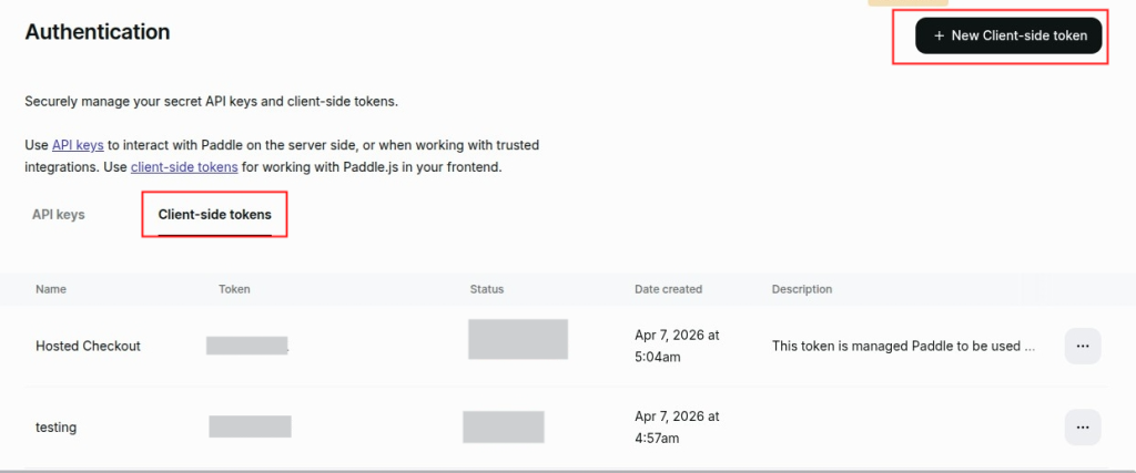 QloApps Paddle Payment Gateway client token generate