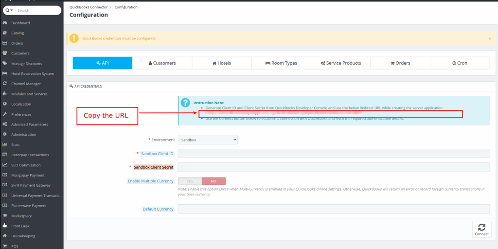 QloApps QuickBooks Connector