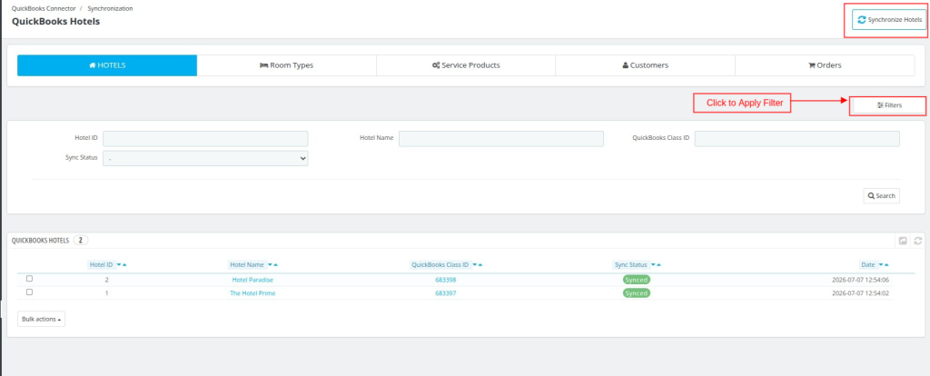 QloApps QuickBooks Connector