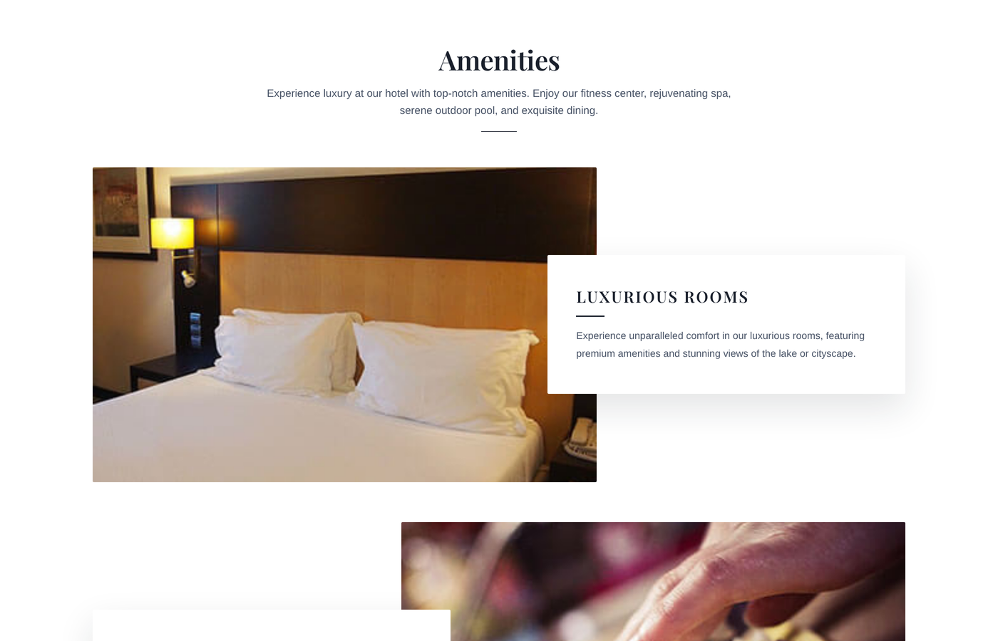 Editorial Amenities Section