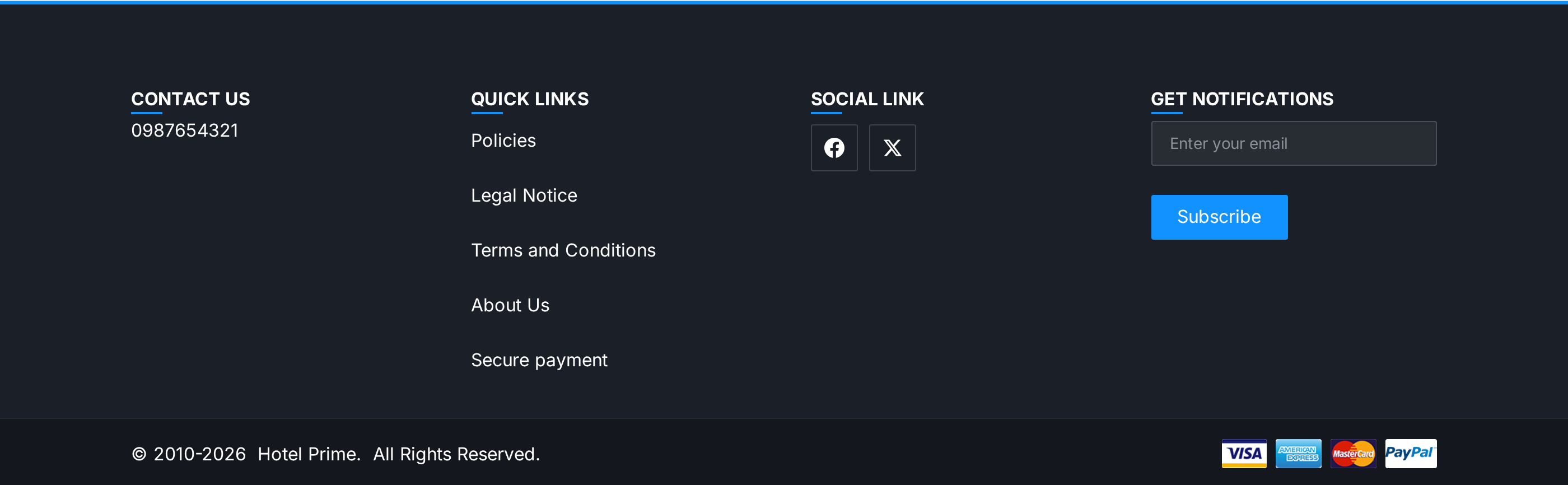 Luxury Footer Section