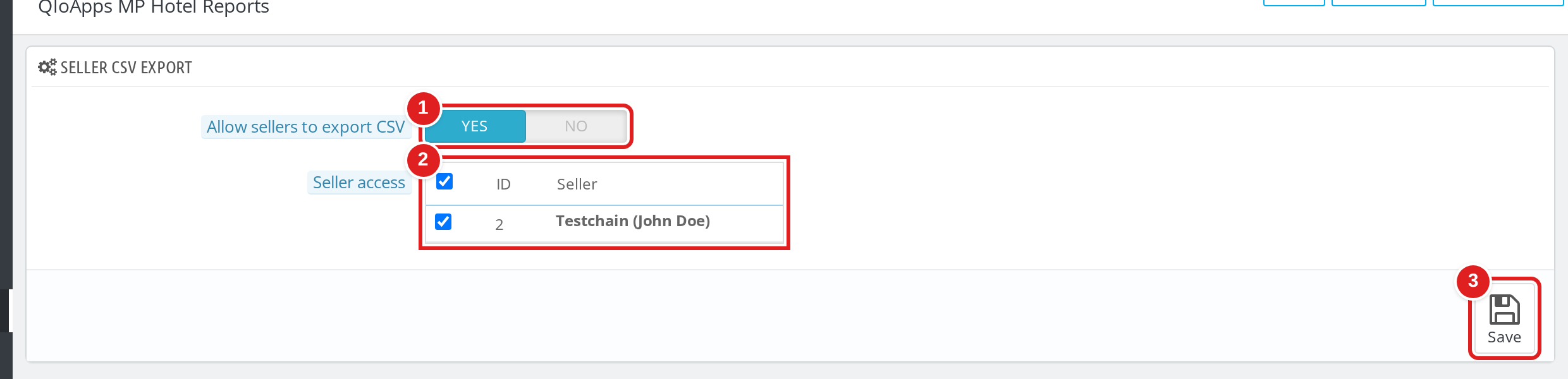 QloApps Marketplace Hotel Reports screenshot