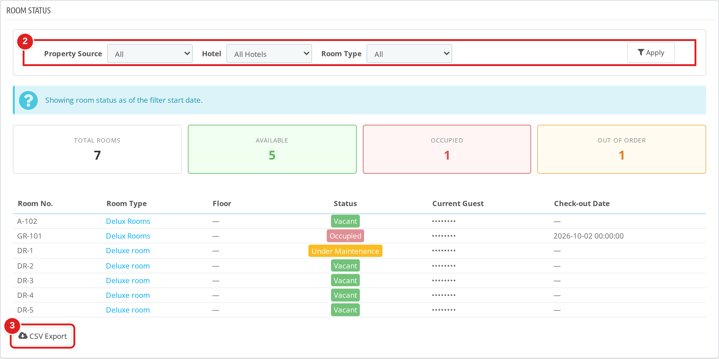 QloApps Marketplace Hotel Reports screenshot