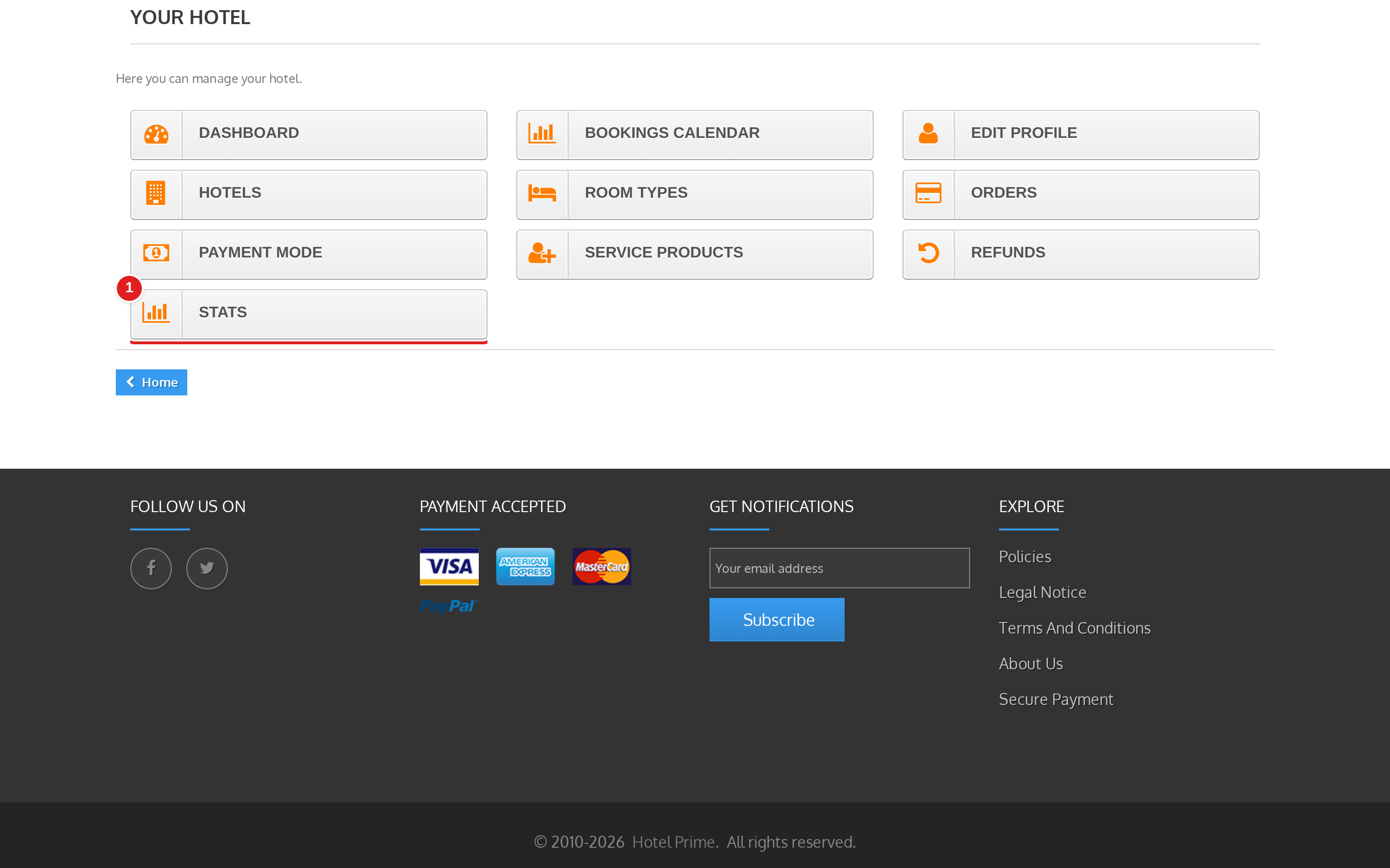 QloApps Marketplace Hotel Reports screenshot