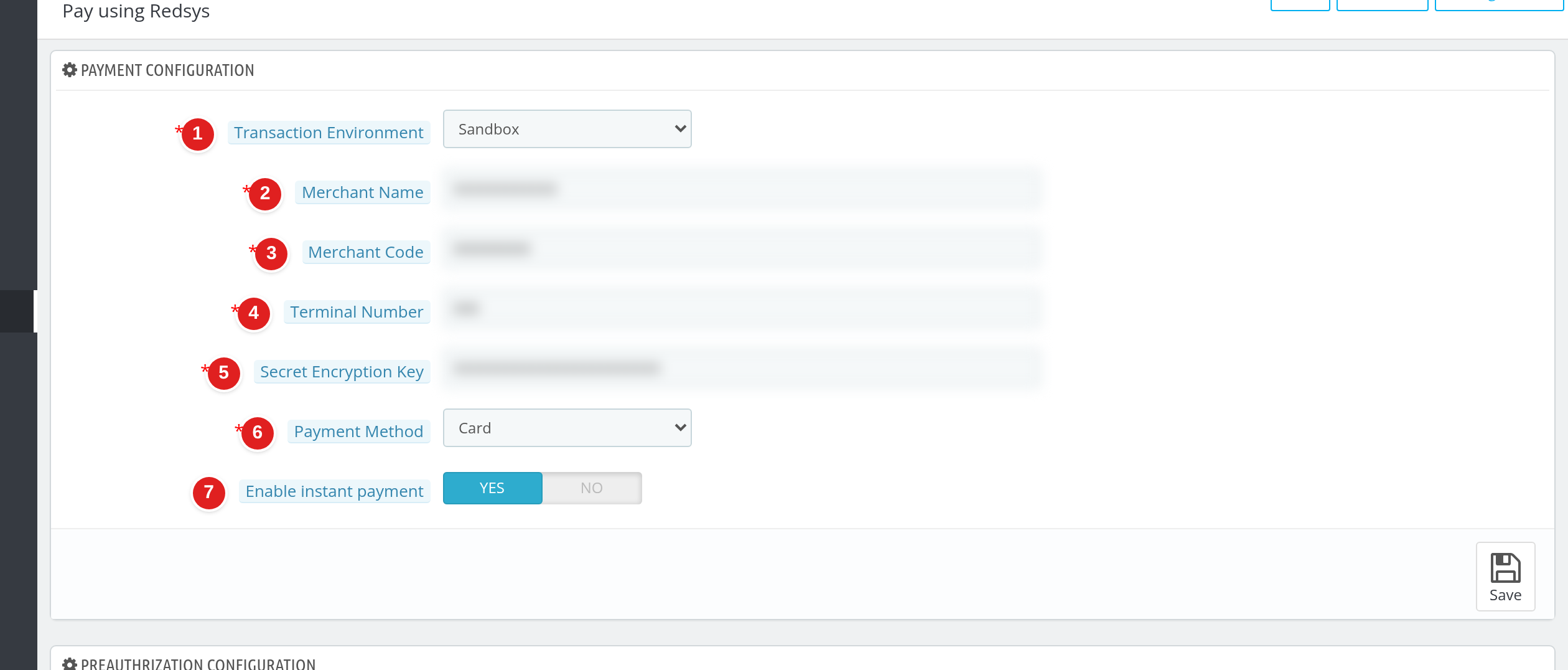 QloApps Redsys Payment Gateway payment configuration